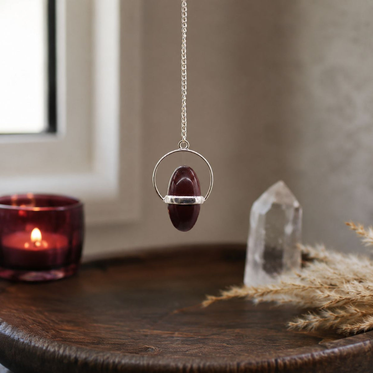 Wahadło Shiva Lingam z pasmem – zdjęcie 3