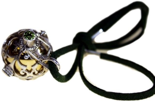 Srebrny dzwonek anielski „Healing”, 23 mm – zdjęcie 6