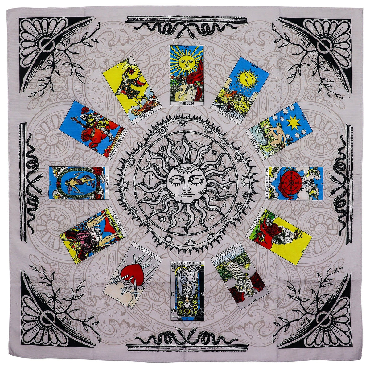 Obrus do tarota z drzewem życia, 75 x 75 cm – zdjęcie 2