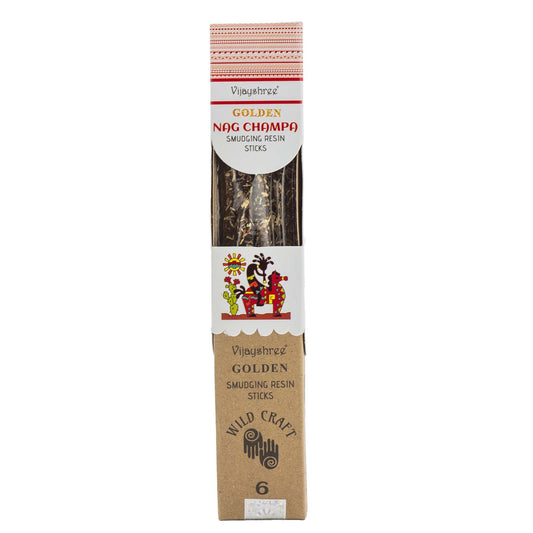 Nag champa, kadzidełka żywiczne Golden, 6 sztuk