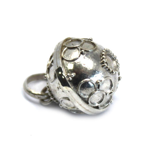 Srebrny dzwonek anielski „Faith”, 12 mm – zdjęcie 2
