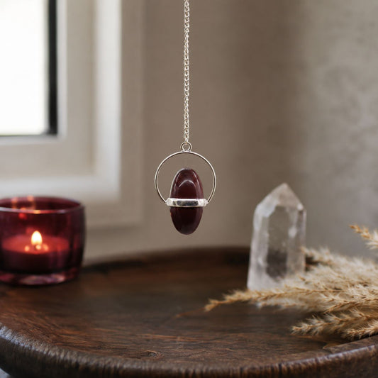 Wahadło Shiva Lingam z pasmem, ręcznie robione