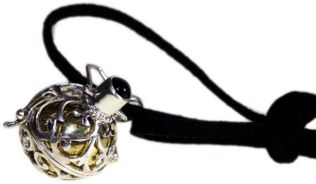 Srebrny dzwonek anielski „Night-time”, 18 mm – zdjęcie 5