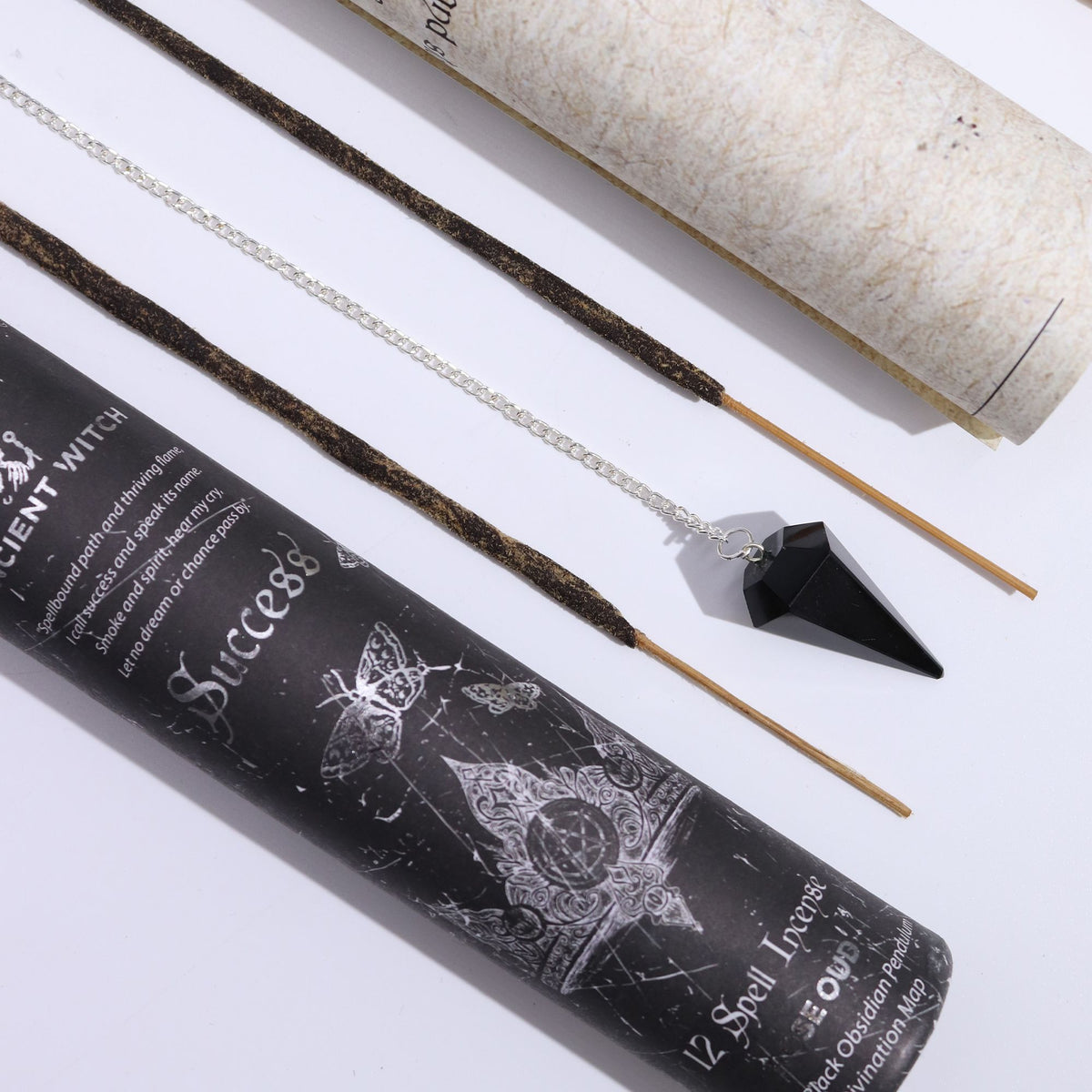 Kadzidełka Ancient Witch Sukces z wahadłem z czarnego obsydianu – zdjęcie 5