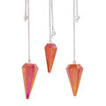 Wahadło sześciokątne Aurora Crystal, brzoskwiniowe, 4 cm