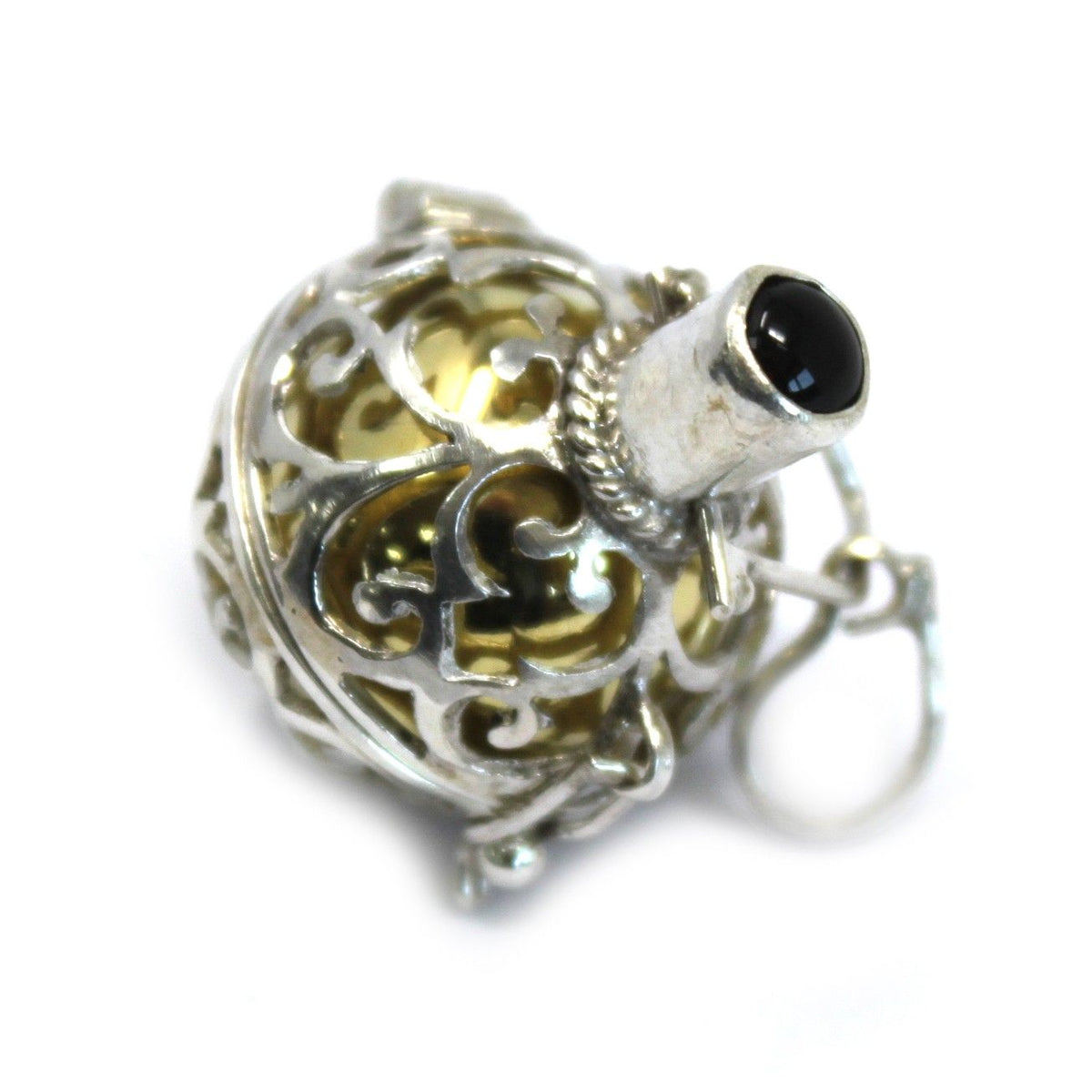 Srebrny dzwonek anielski „Night-time”, 18 mm – zdjęcie 3