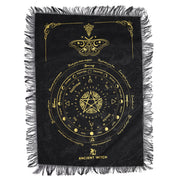 
Obrus do wahadła Ancient Witch z ćmą, czarny i złoty
