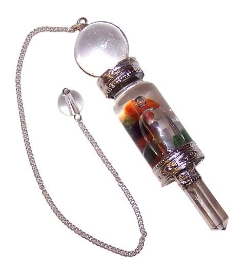 Wahadło czakr Floating Chakra z kryształu górskiego – zdjęcie 3