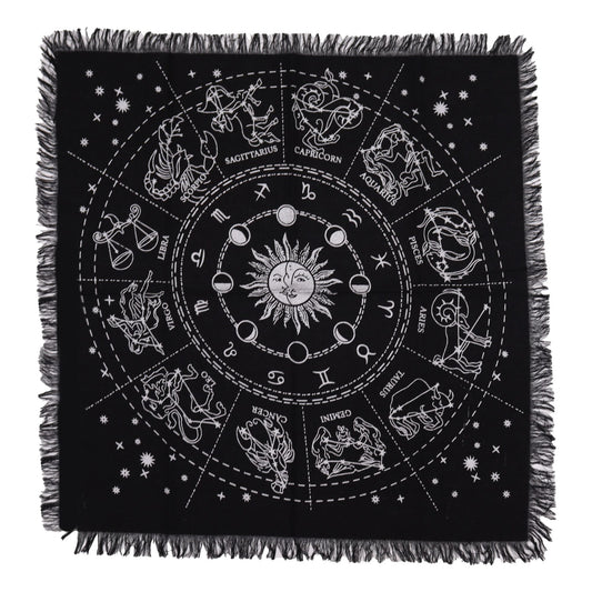 Obrus ezoteryczny z horoskopem, 50 × 50 cm