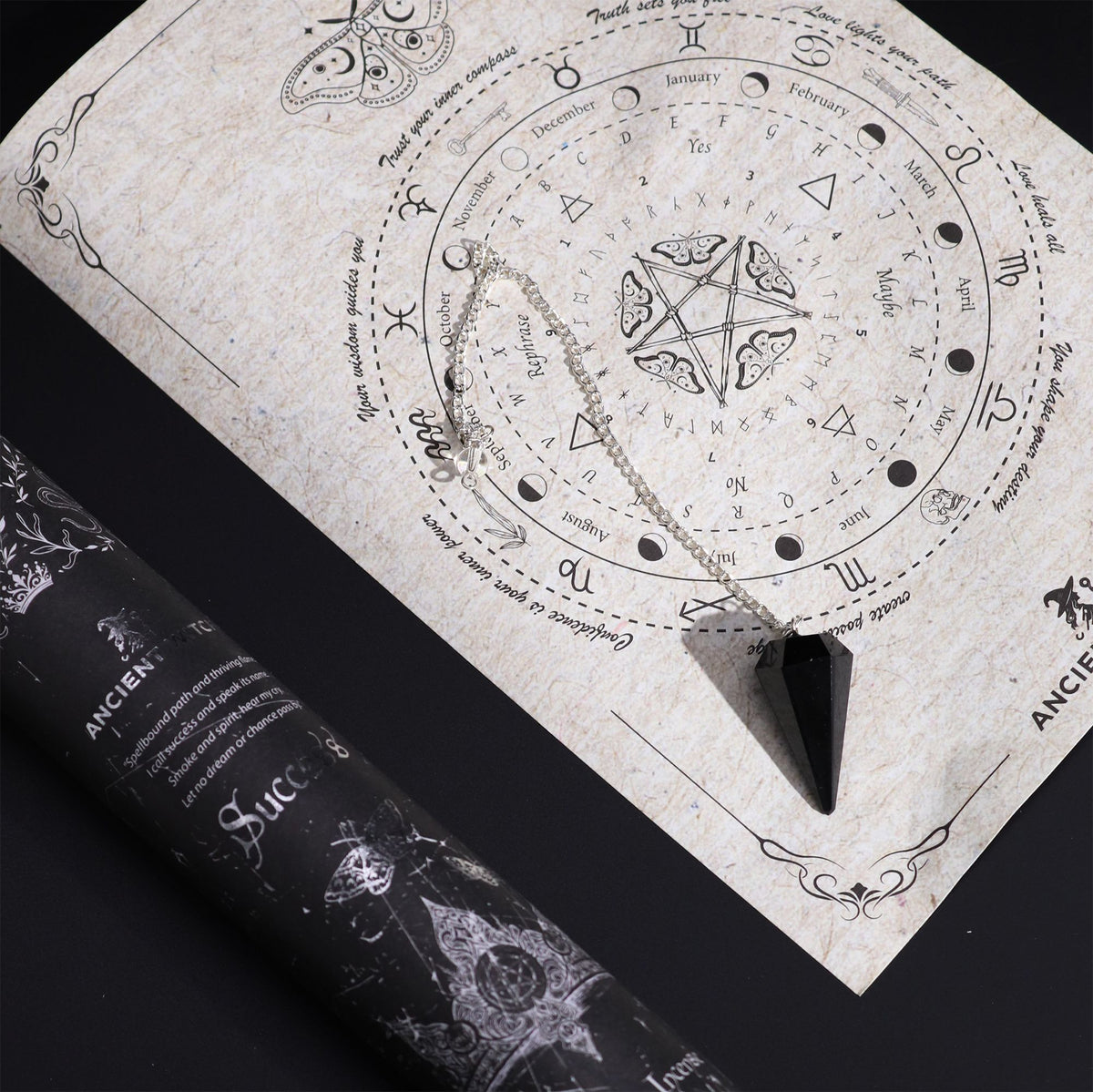 Kadzidełka Ancient Witch Sukces z wahadłem z czarnego obsydianu – zdjęcie 11