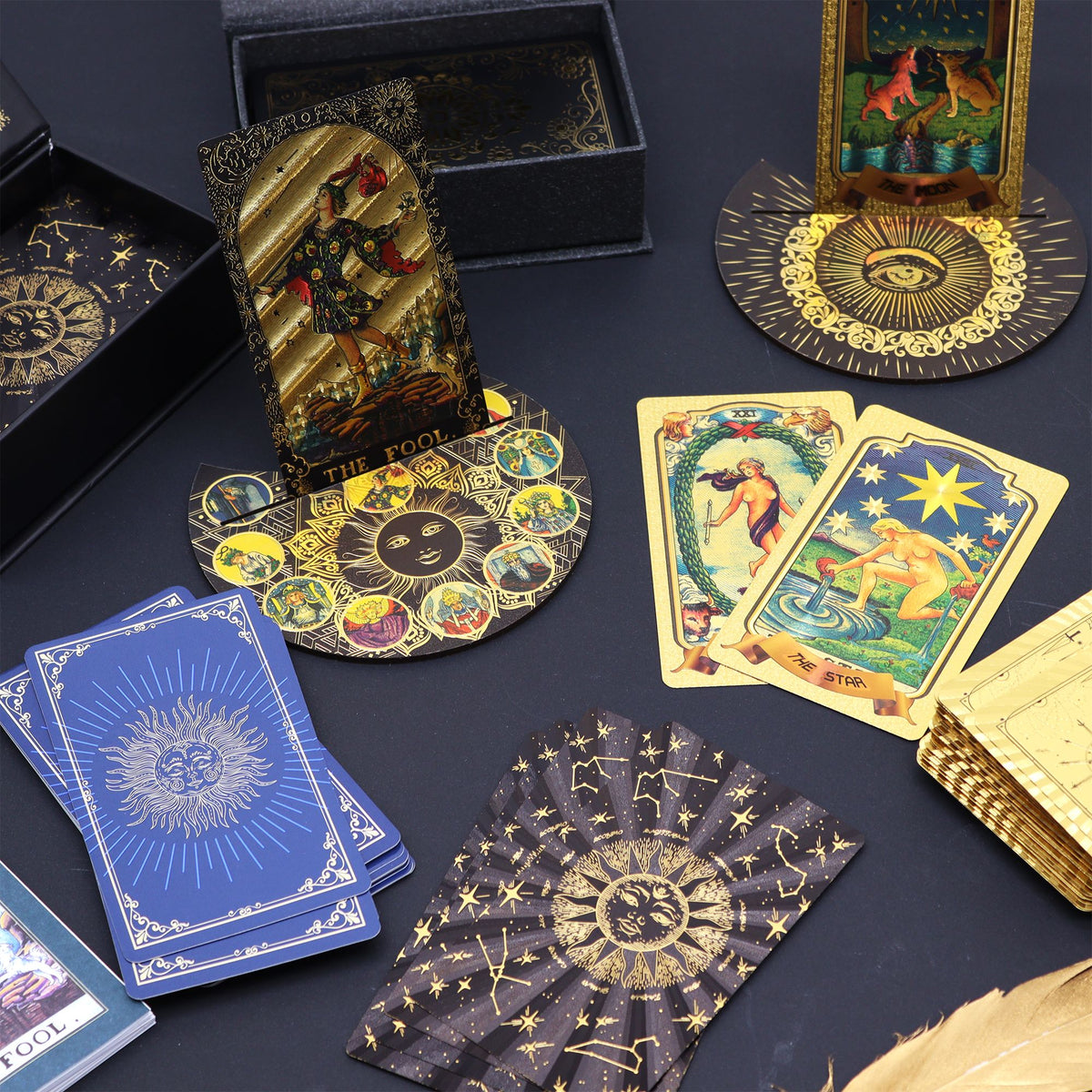 Srebrny tarot w tradycji Waite’a: talia ze srebrną folią i książeczką – zdjęcie 6