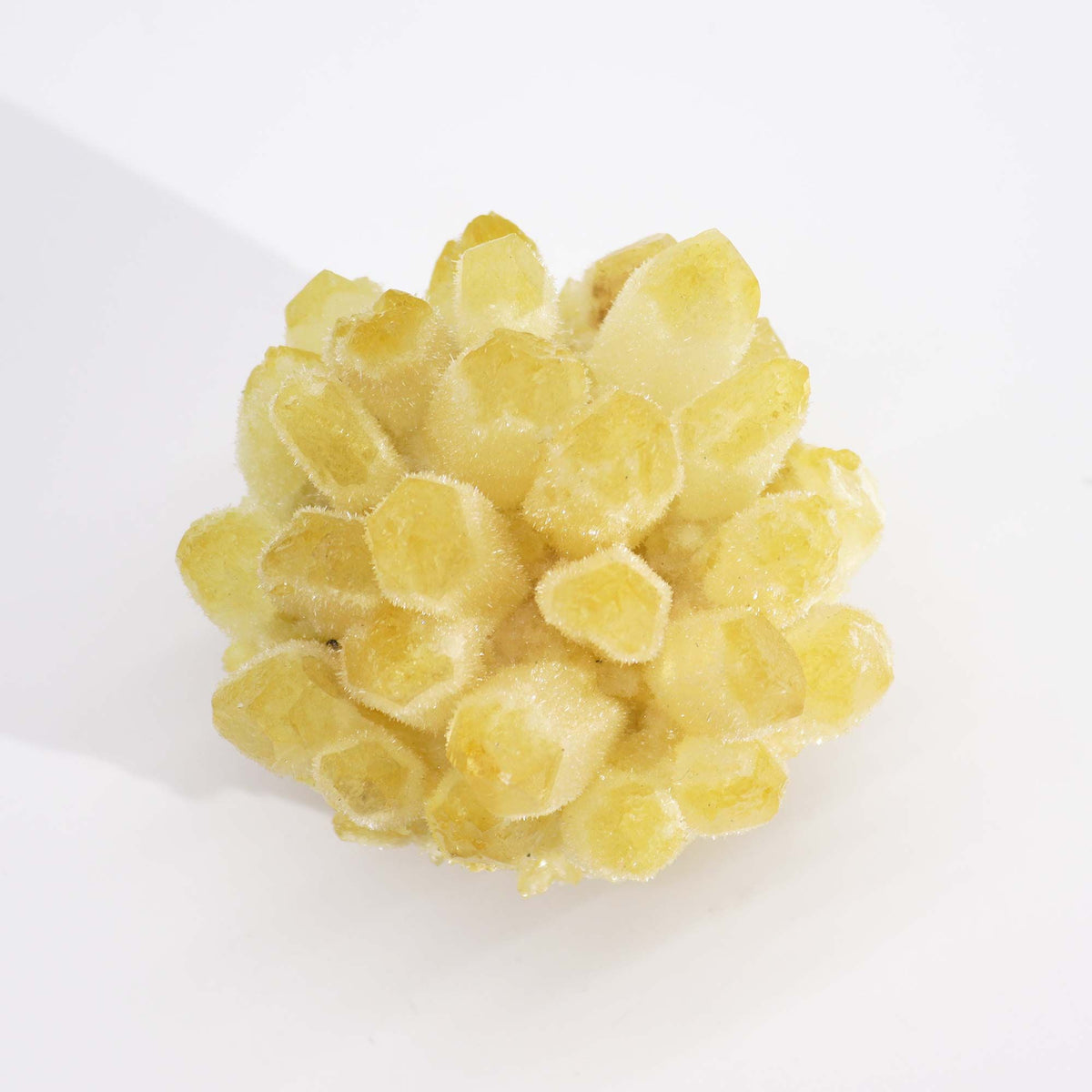 Druza kwarcowa, żółty ghost quartz – zdjęcie 4