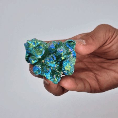 Kwarc z aurą Green Flame, średni – zdjęcie 3