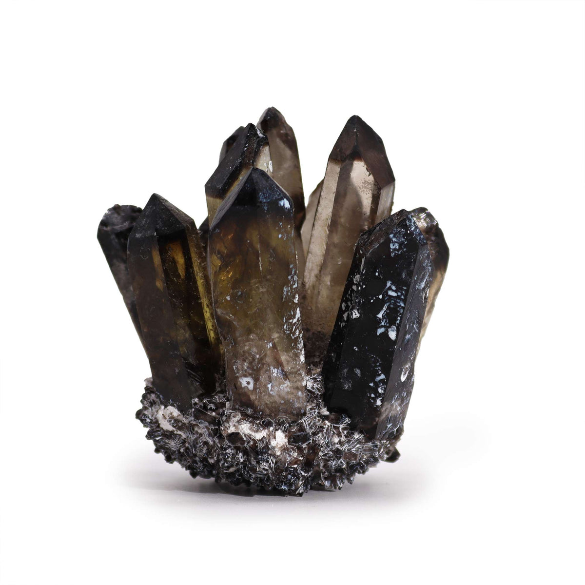 Druza kwarcowa, dymny ghost quartz