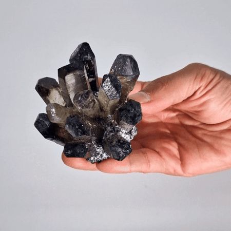 Druza kwarcowa, dymny ghost quartz – zdjęcie 3