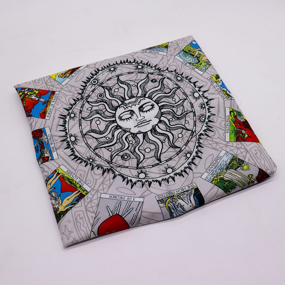 Obrus do tarota z drzewem życia, 75 x 75 cm – zdjęcie 4