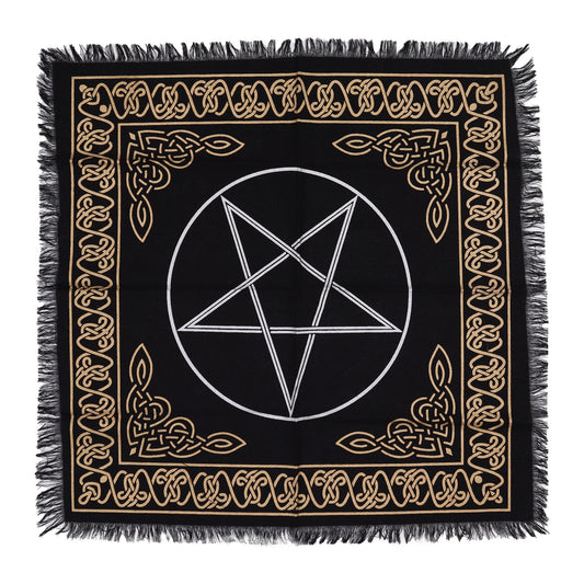 Obrus ezoteryczny z pentagramem, 50 × 50 cm