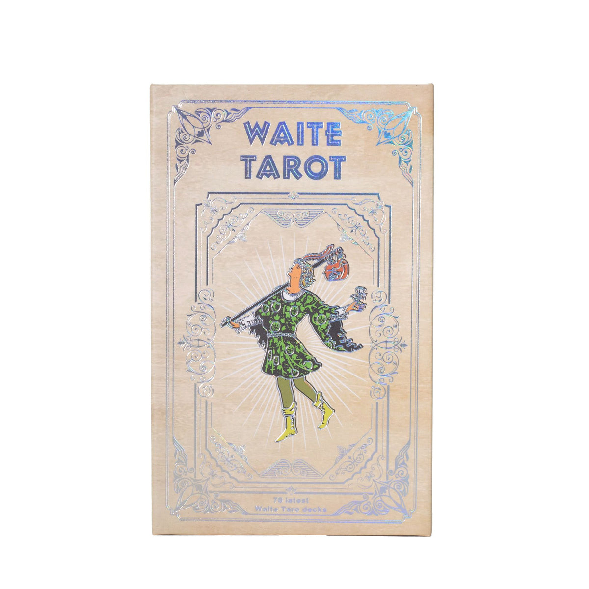 Srebrny tarot w tradycji Waite’a: talia ze srebrną folią i książeczką
