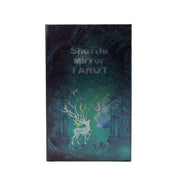 
Holograficzny tarot Shuttle Mirror: talia z lustrzaną folią i książeczką