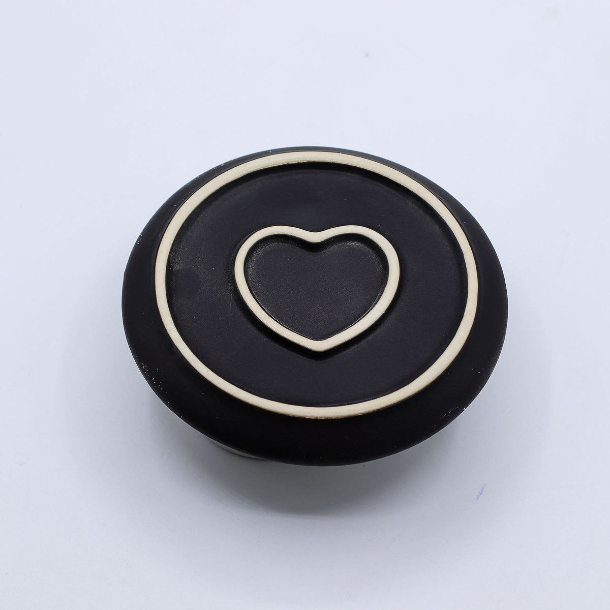 Ceramiczna podstawka na palo santo i szałwię, mandala, piaskowo-szara – zdjęcie 4