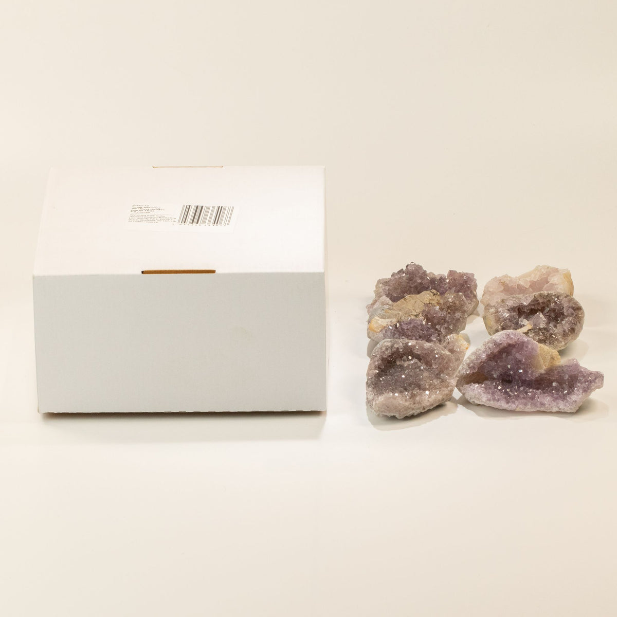 Zestaw geod ametystu, 4 do 6 sztuk po 3 do 5 cm (ok. 1 kg) – zdjęcie 5