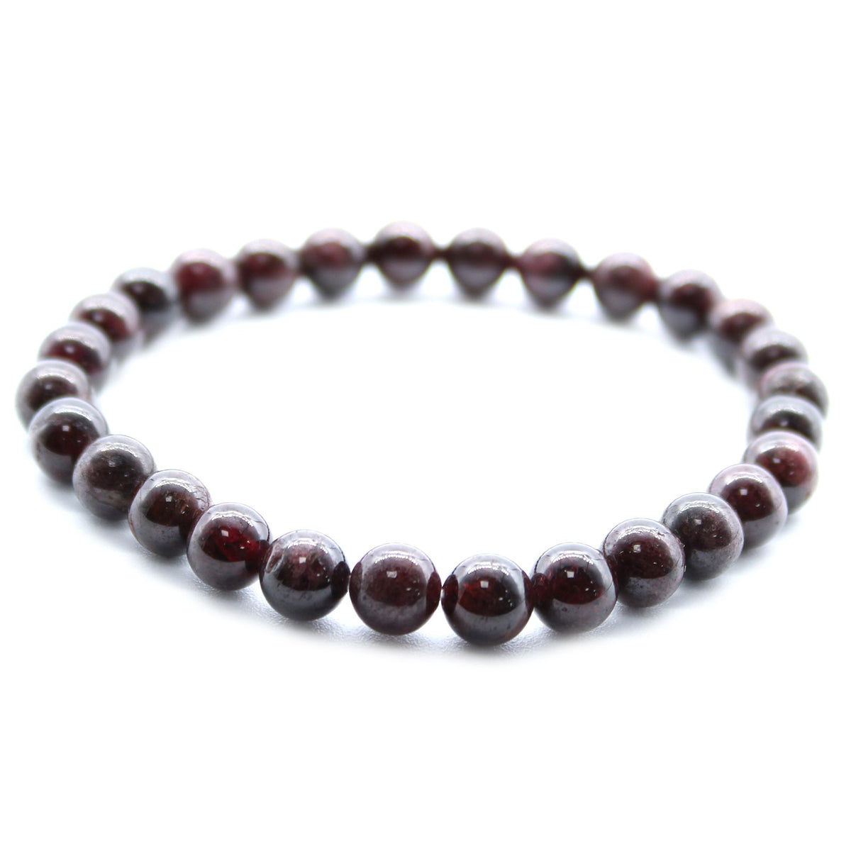 Bransoletka z granatu, kamienie naturalne 8 mm, ręcznie robiona – zdjęcie 3