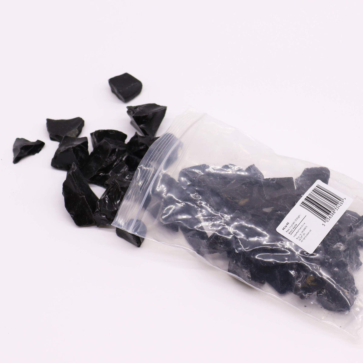 Surowe kryształy czarnego kamienia, 500 g – zdjęcie 4