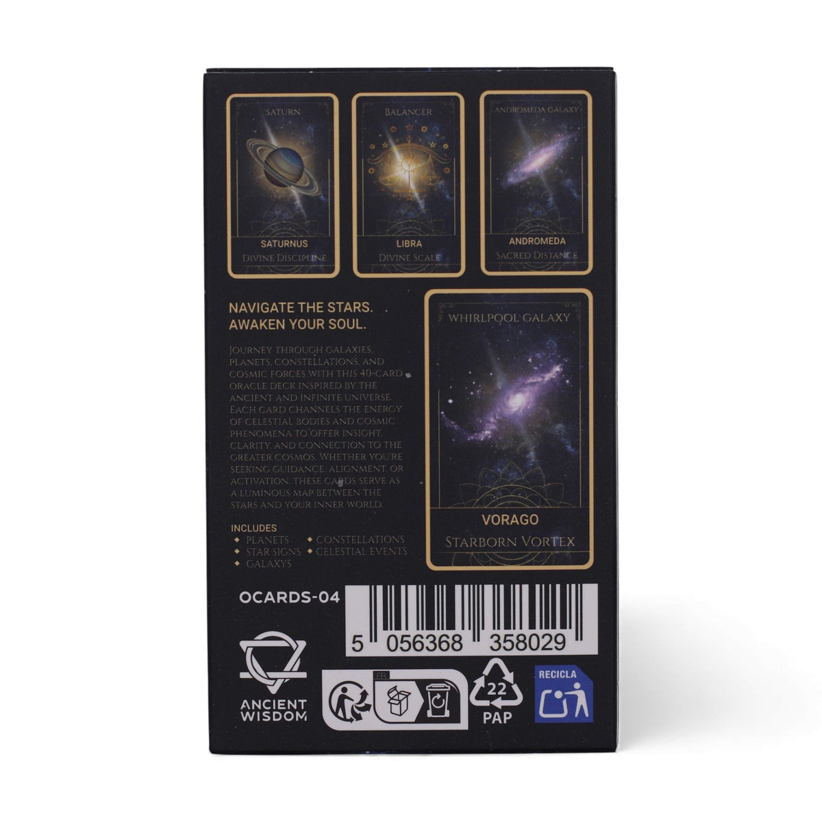 Karty wyroczni Celestial Energy Atlas: 40 kart o planetach i gwiazdach – zdjęcie 4