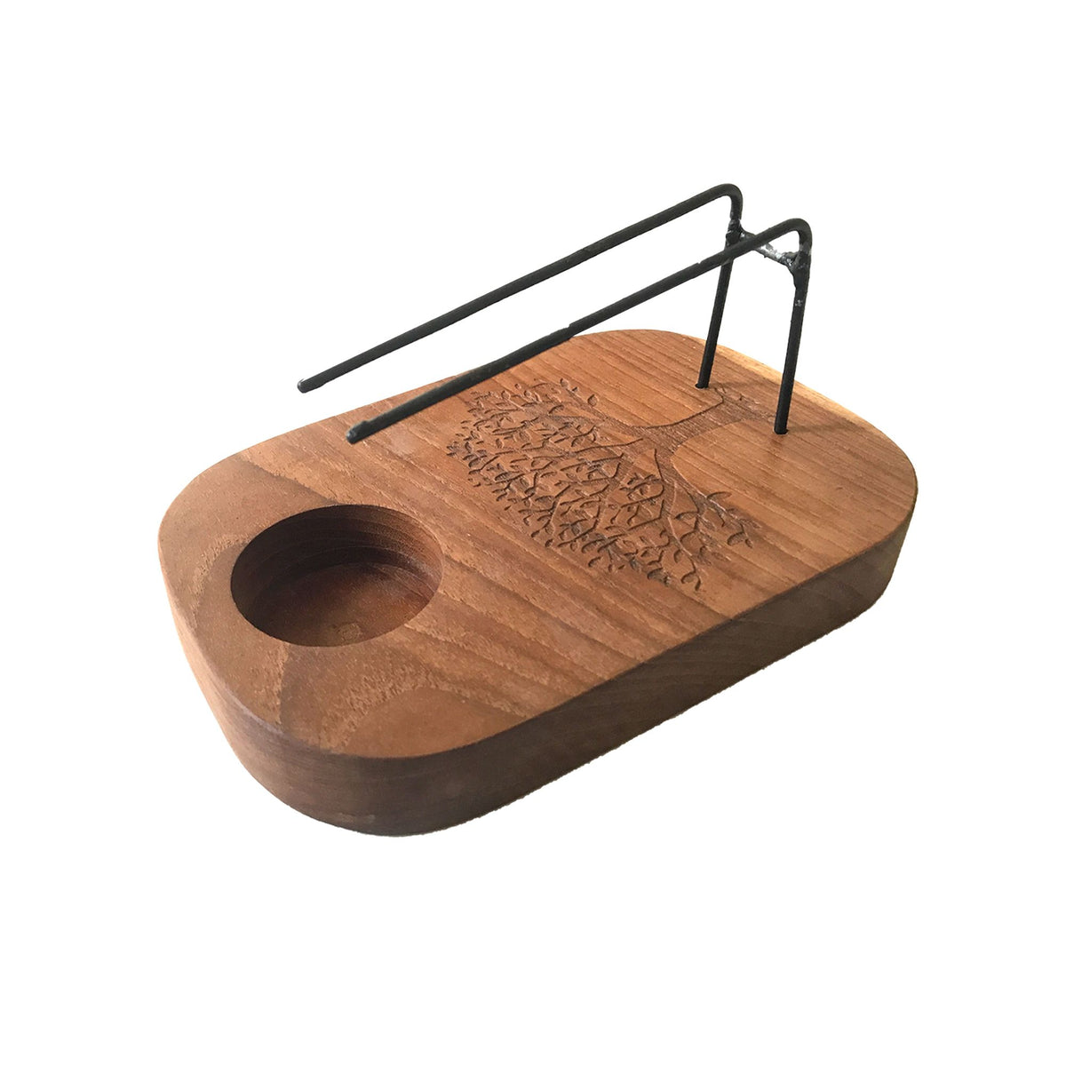 Podgrzewacz palo santo na tealight, drewno tekowe, drzewo życia
