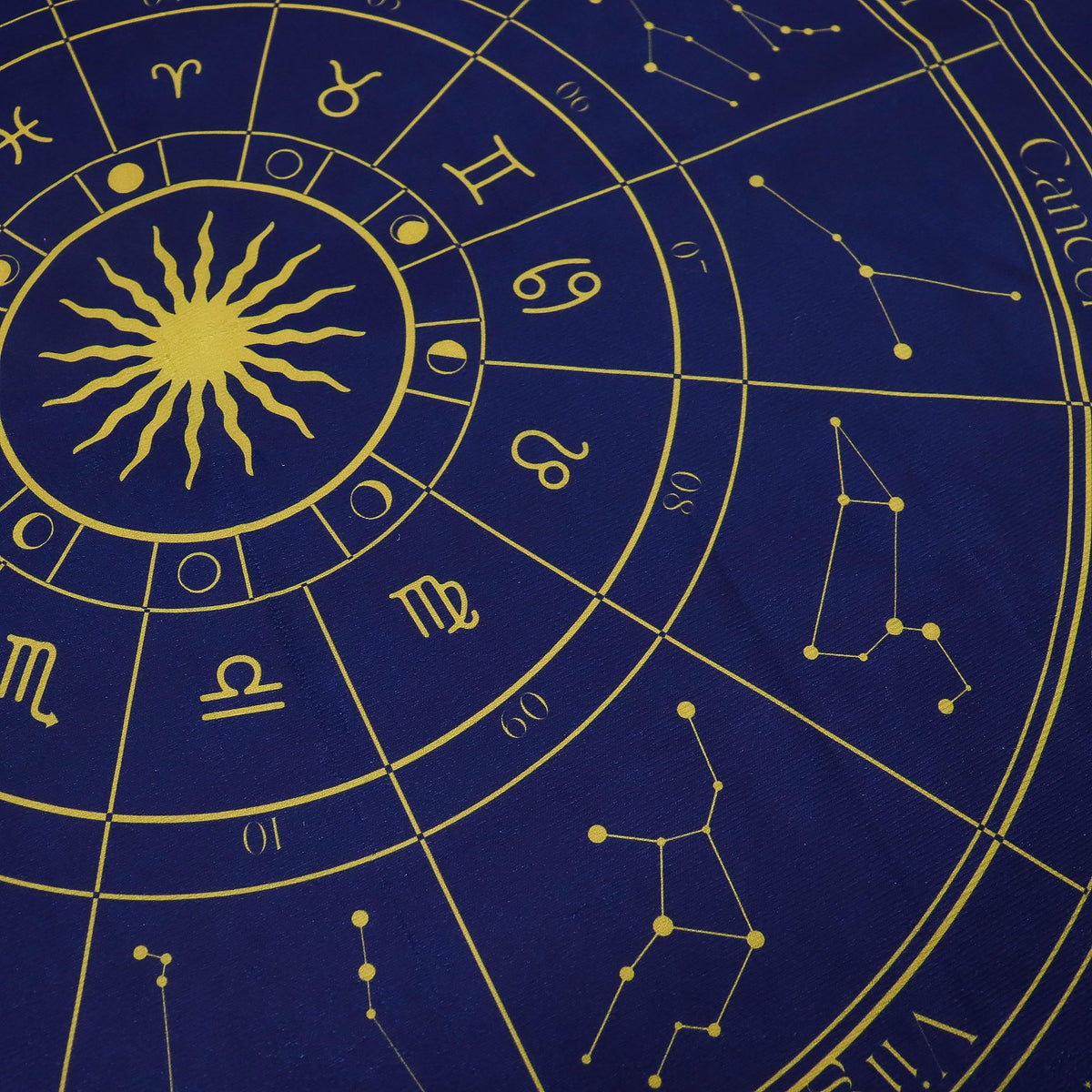 Obrus do tarota z kołem zodiaku, 75 x 75 cm – zdjęcie 9