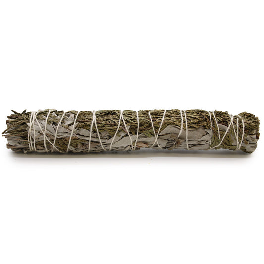 Biała szałwia z cedrem, pęczek 22 cm