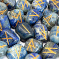 Runy z lapis lazuli w woreczku (25 kamieni)