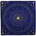 Obrus do tarota z kołem zodiaku, 75 x 75 cm
