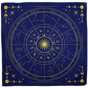 
Obrus do tarota z kołem zodiaku, 75 x 75 cm