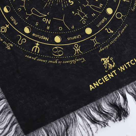 Obrus do wahadła Ancient Witch z okiem opatrzności, czarny i złoty – zdjęcie 2