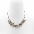 Długi naszyjnik z jaspisu dalmatyńczyka, 44 cm