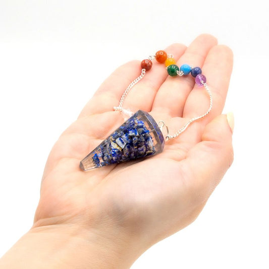 Wahadło orgonitowe z lapis lazuli – zdjęcie 2